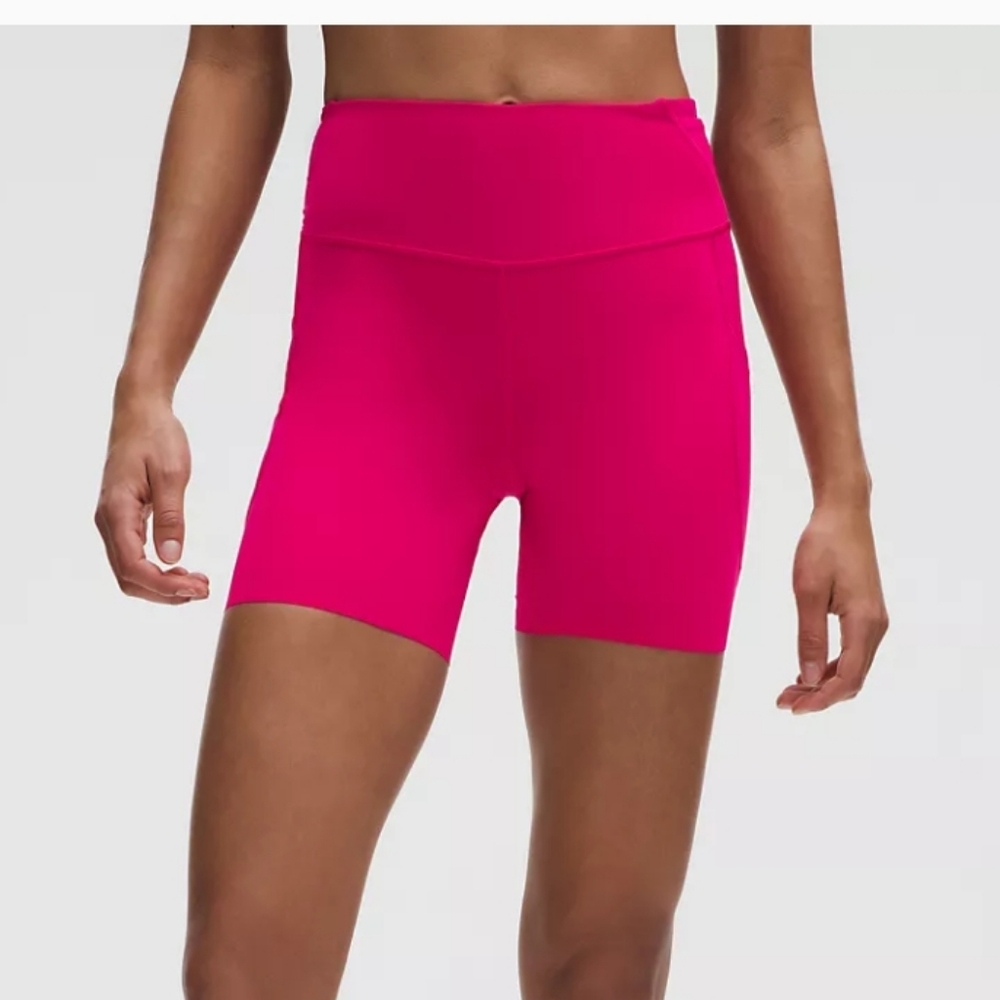 Lulu Pink Bike Shorts